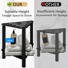 Durable Shower Foot Rest with Triangular Shape and Waterproof Design