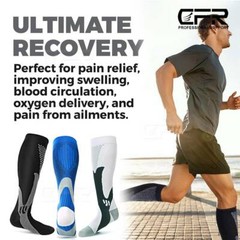 Compression Socks Calf Sleeve Leg Support Brace 15-20mmHg Men Women Football CFR