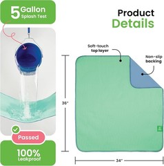 Soft & Leakproof Reusable Incontinence Pads 34”x36” – 4 Pack for Kids & Pets