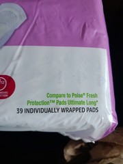 Amazon Basics Bladder Control Pads Maximum Absorbency, Odor Control Long 39 Ct