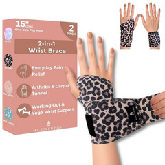 Carpal Tunnel Wrist Brace Left Hand, Right Hand for Women, Day or Night Compress