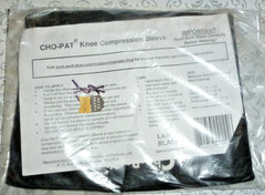 New Cho Pat Knee Compression Sleeve L 14 1/2 TO 16″ Black Mobility Support ##