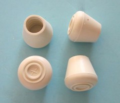 NEW 5/8″ white rubber CRUTCH tip (pk.of 4) For CANES, STOOLS, TABLES, STANDS