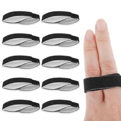 Gjinxi 10 Pack Tape Finger Straps With Padded Hook and Loop Finger Buddy Stra…