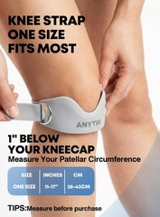 Silicone Patellar Tendon Support Strap 2 Pack, Knee Brace for Women & Men, Re…