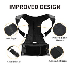 Magnetic Back Posture Corrector Shoulder Straightener Brace Neck Spine Support