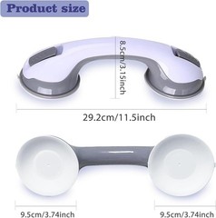 2PKS Helping Handle for Shower Suction Grab Bars for Bathroom Portable Safety