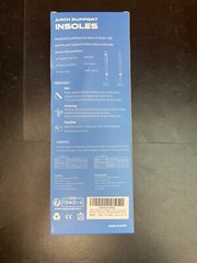 PCSsole Orthotic Arch Insoles, 220+ Lbs Gel Support, S: Men 6-7.5/Women 8-9.5