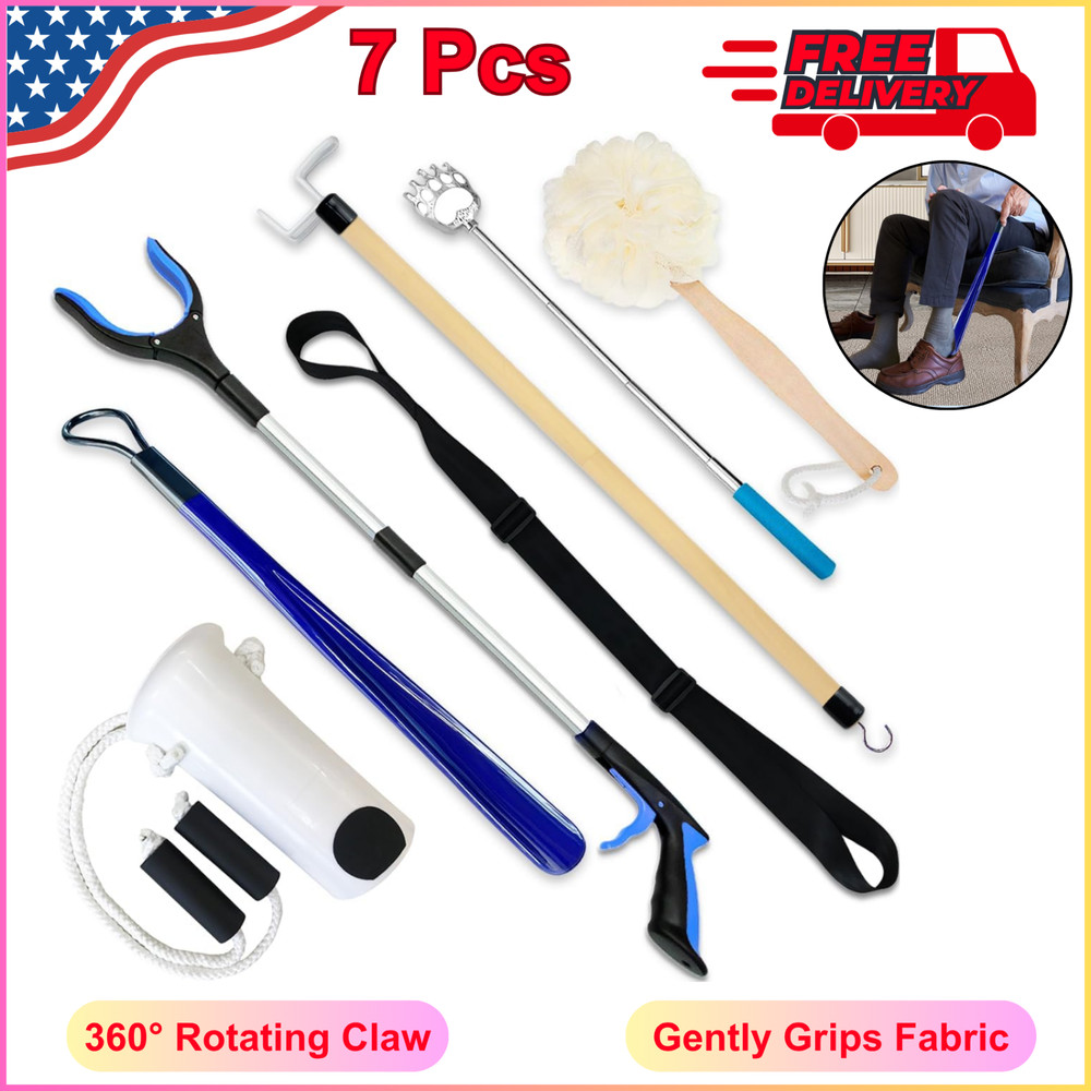 7 Pieces Hip Replacement Recovery Kit For Elderly And Knee Back Surgery Patients