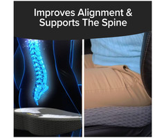 Auto Cushion with Memory Foam, Advanced Lumbar Helps Relieve Pressure Points