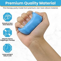 3 Oz Therapy Putty – 4 Pack for Stress Relief & Muscle Strengthening – Non-Toxic
