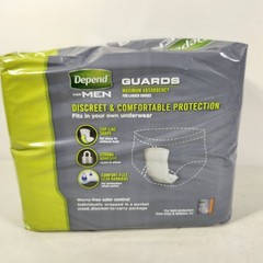 Depend Guards for Men Male Incontinence 52 Count Protection One Size