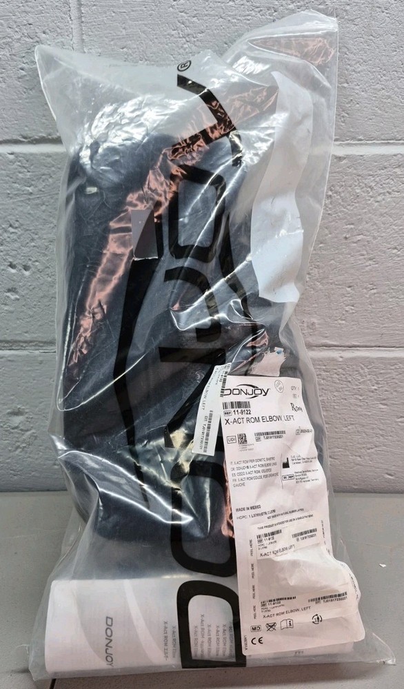 DonJoy X-Act ROM Elbow Brace LEFT Arm Post-Op Adjustable Universal 11-9122 NIP