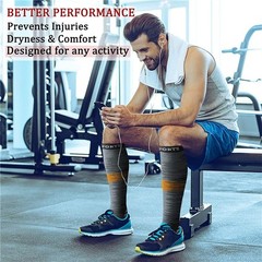 Knee High Compression Socks for Cycling & Running – 15 Color Options Available