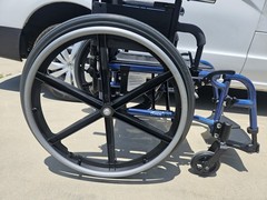 NEW – QUICKIE QXI folding WHEELCHAIR 16″ X 16″ Used 16″x16″ Transit
