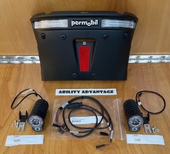 Permobil 16” wide Backrest Kit & 16” wide x 22”-24” foam back pad w/Stretch-Air.