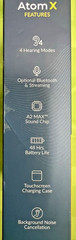 Audien Hearing ATOM X – Rechargeable OTC Hearing Aids NEWEST MODEL NEW $389