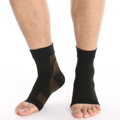 Foot Plantar Fasciitis Arch Support Compression Socks Ankle Heel Brace Copper HG