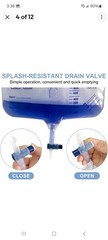 5 Pack Urinary Drainage Bag with Anti-Reflux Chamber,2000mL Urine Bags with 48″