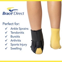 Lace Up Ankle Brace with Figure 8 Strapping – Compression Support & Leg Splint