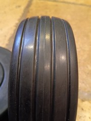 6×2 Set Of 2 Caster Wheels Tires for Quantum Q6 Edge Black