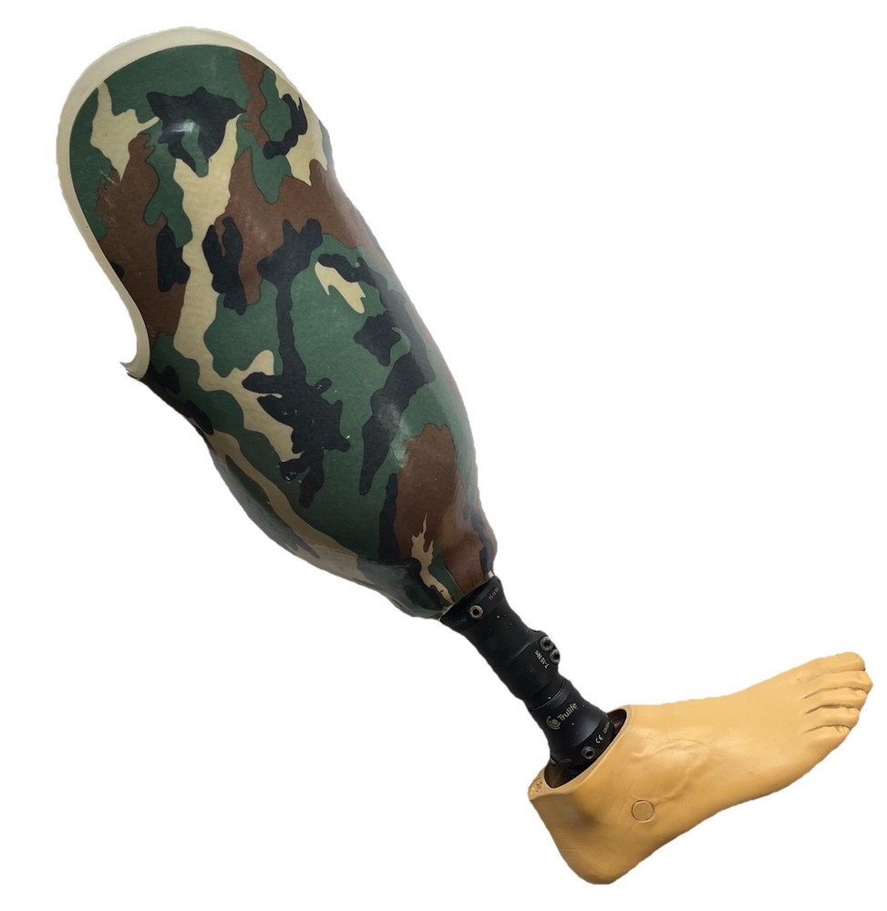 Trulife Prosthetic RIGHT LEG Below Knee 15-18 Nm Size: 23 AAA200 160 kg Camo Des