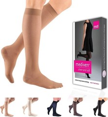 medi Sheer & Soft for Women, 8-15 mmHg, Calf High Compression Stockings,…