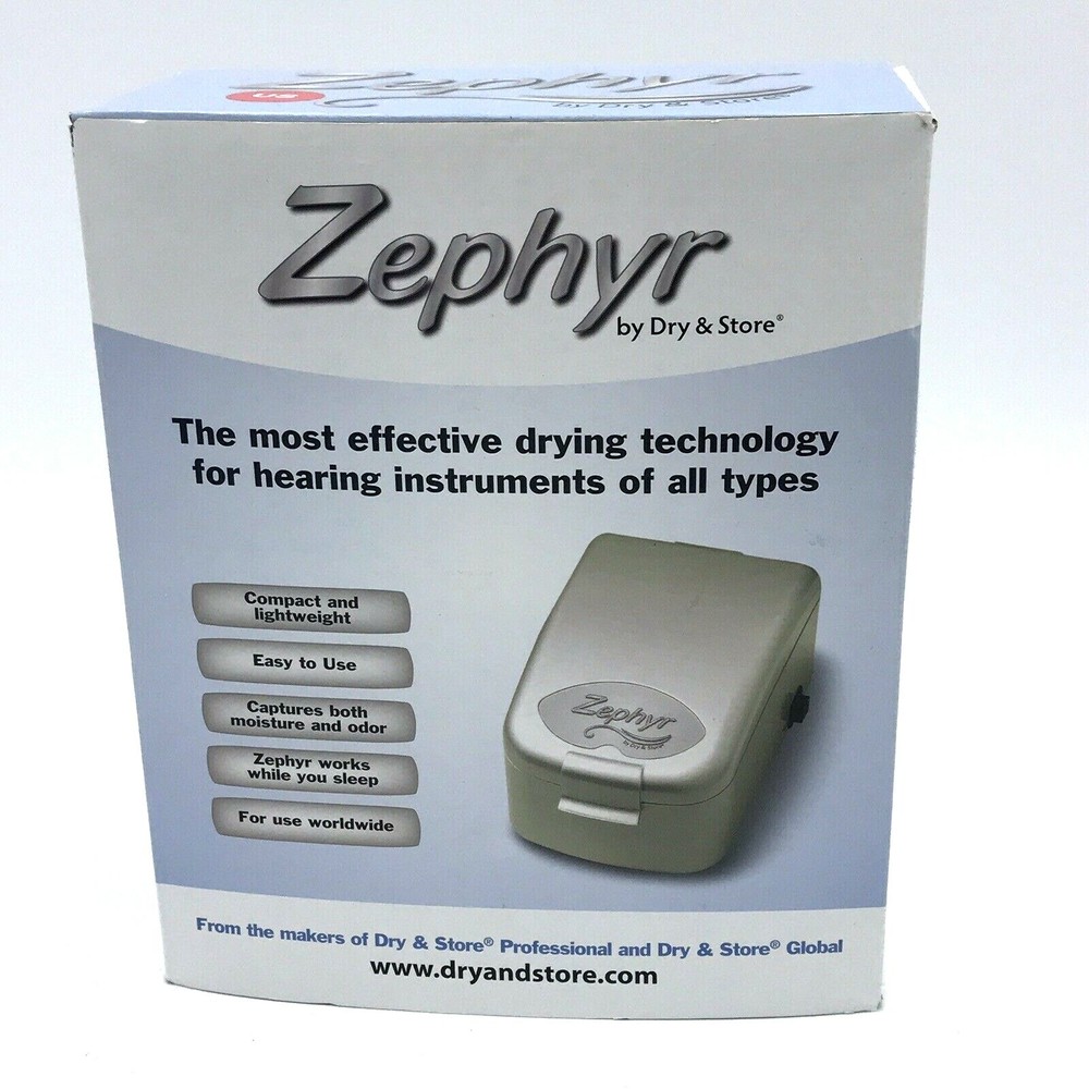 Zephyr by Dry and Store Hearing Aid Nasal Drying Storage System