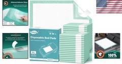 Thicker 30 Count Adhesive Bed Pads 30“X36“ – Soft & Breathable Luxury Design