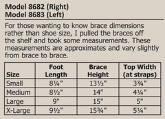 Free shipping Approved 3/4 AFO Ankle Foot Drop Support Brace size left S – M