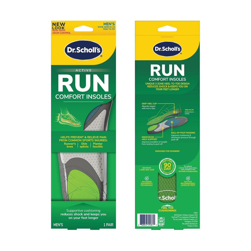 Dr. Scholl’s® Run Active Comfort 1 Pair (Pack of 1), Light Green