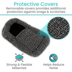 Vive Walker Ski Glide Covers (4 Pack) – Handicapped Accesories for Gray