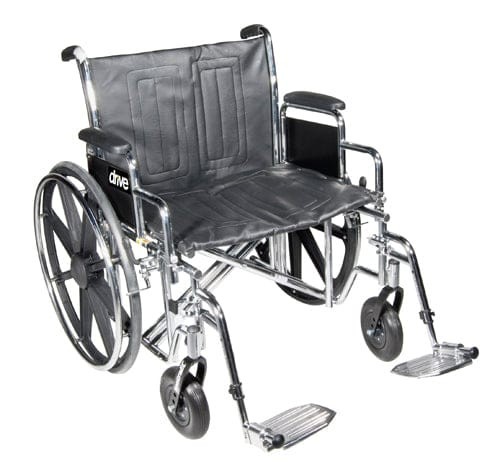 Wheelchair Std Dual-Axle 24″ w/Removeble Desk Arms & ELR