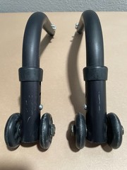 Quickie 2 Wheelchair ANTI TIP 22″ TIPPERS WHEELS Wheelie Bars Parts Used Qxi Qx