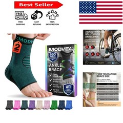 Ambidextrous Ankle Support Compression Socks for Active Lifestyles – 2 Pack