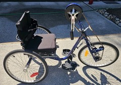 Quickie Bulletproof Handcycle 15″ W Seat Front End Accelerator