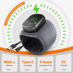 Electric Wrist Massager 5 Levels Heating 3 Modes Vibration Infrared Pain Relief