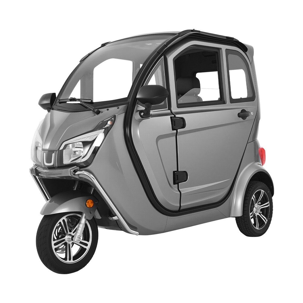 Uimoso 3-Wheel Enclosed Mobility Scooter for Seniors,650lbs Capacity,3-Passenger