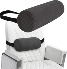 Ergonomic Lumbar Roll Pillow – Dark Grey Foam Cushion for Back Support (11×4.3)