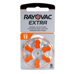72 Rayovac Extra Advanced Size 13 Pr48 Hearing Aid Batteries 1.45V Zinc Air 6Bl