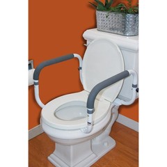 Carex Health Brands Toilet Support Rail in White-B368-00