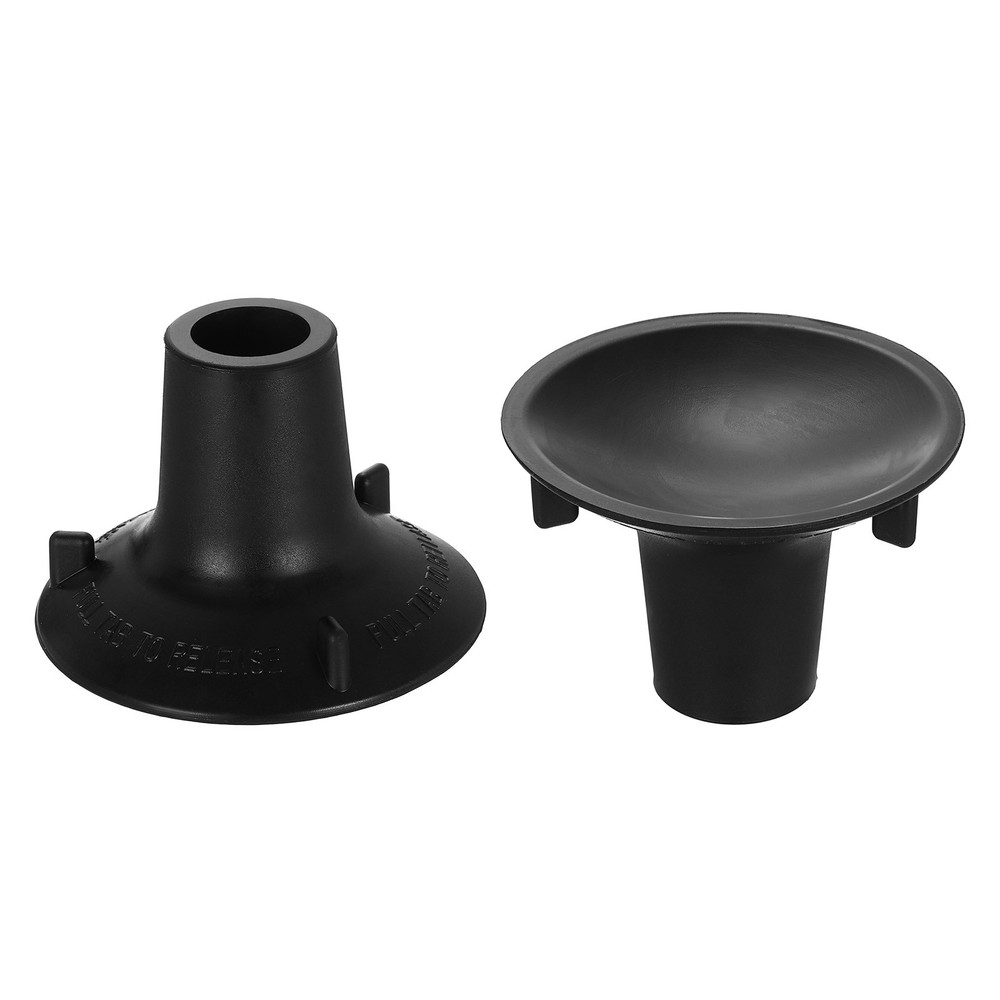 2Pcs 1″ ID Replacement Feet for Shower Chair Bath Seat Black