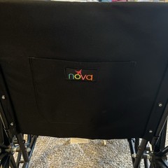 Nova 5000 Series WheelChair – 325lbs Max. 20” Seat Leg Rests Black