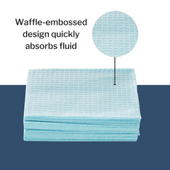 Disposable Towels [Pack of 500] for Dental Bibs, Nails, Tattoo, Dentist, Medical