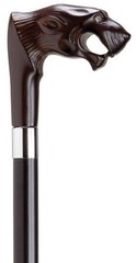 Harvy Lion’s Head Handle Handcrafted Maple Wood Walking Stick Cane Made in Italy