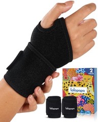 2 Pack Wrist Brace for Women & Men, Adjustable Fits Both Right & Left Hands f…