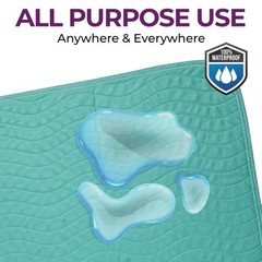 Epicessentials Incontinence Bed Pads Washable Waterproof – 34″ x 36″ Reusable…