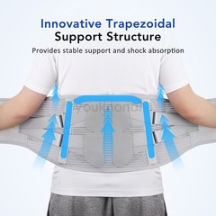 Medical-Grade Lumbar Support Belt for Back Pain Relief with Steel Plates、M-XXL
