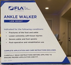 FLA Orthopedics Ankle Walker Low Height Size Large (Right or Left)
