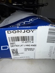 DONJOY DRYTEX LAT J HNG KNEE, Right Large NEW